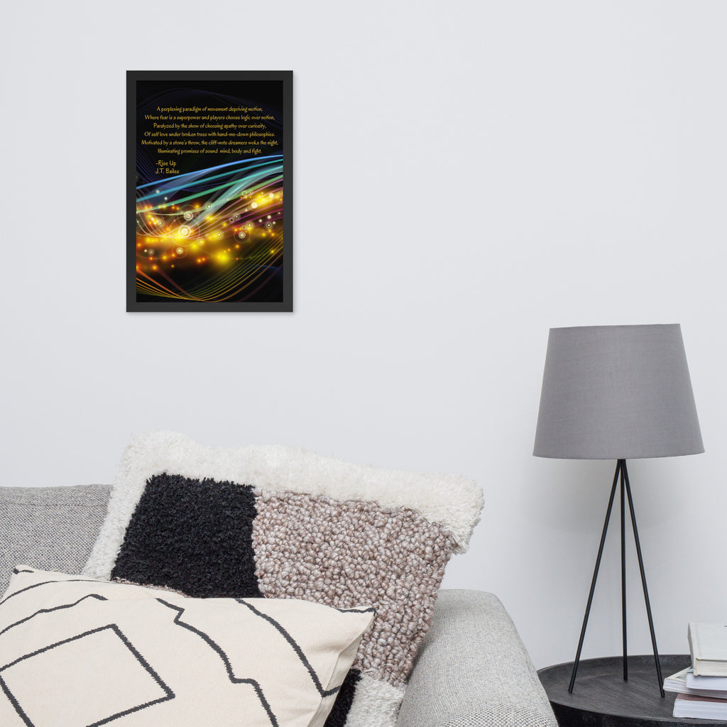 Perplexing Paradigm Framed Poster Poem by J.T. Bailes